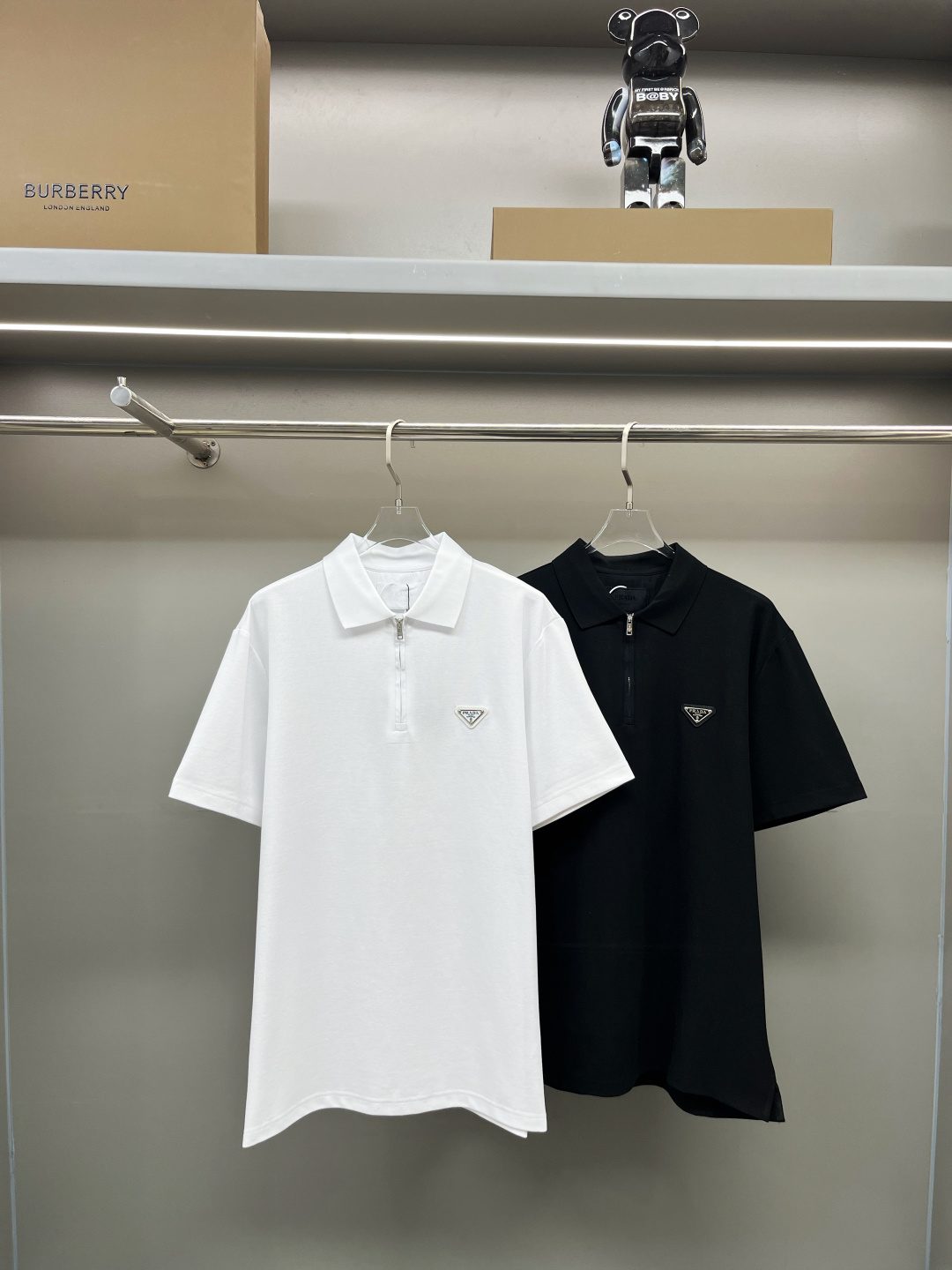 Prada Triangle Logo Polo Shirt