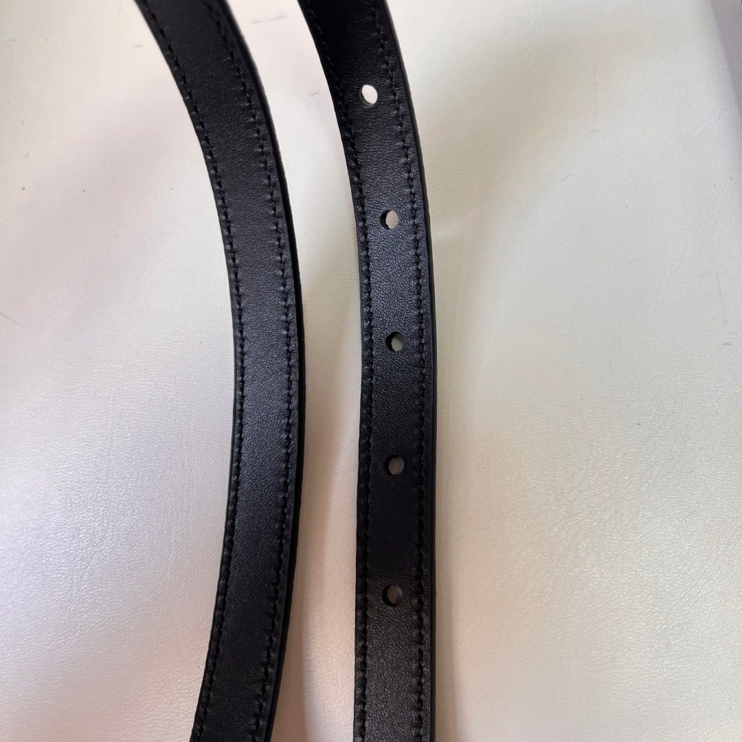 Prada Milano Black Leather Belt