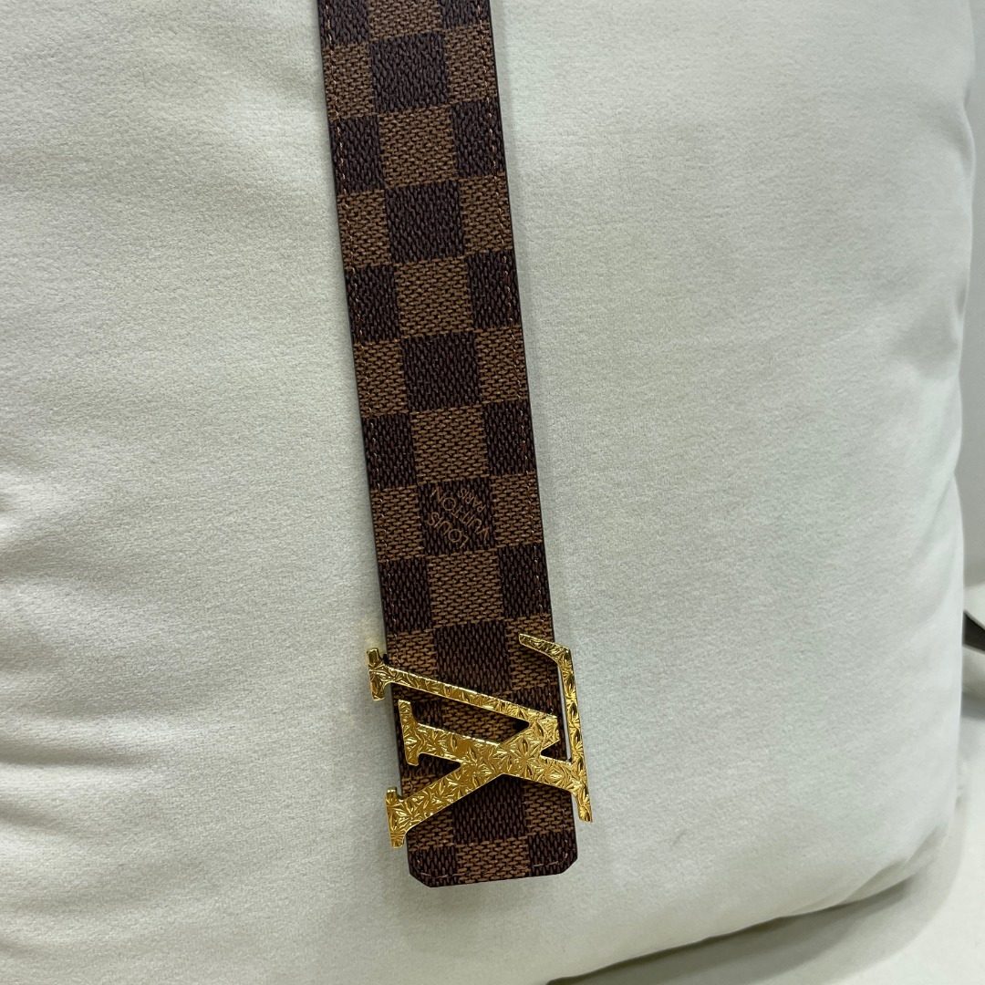 Louis Vuitton Damier Ebene Canvas Belt