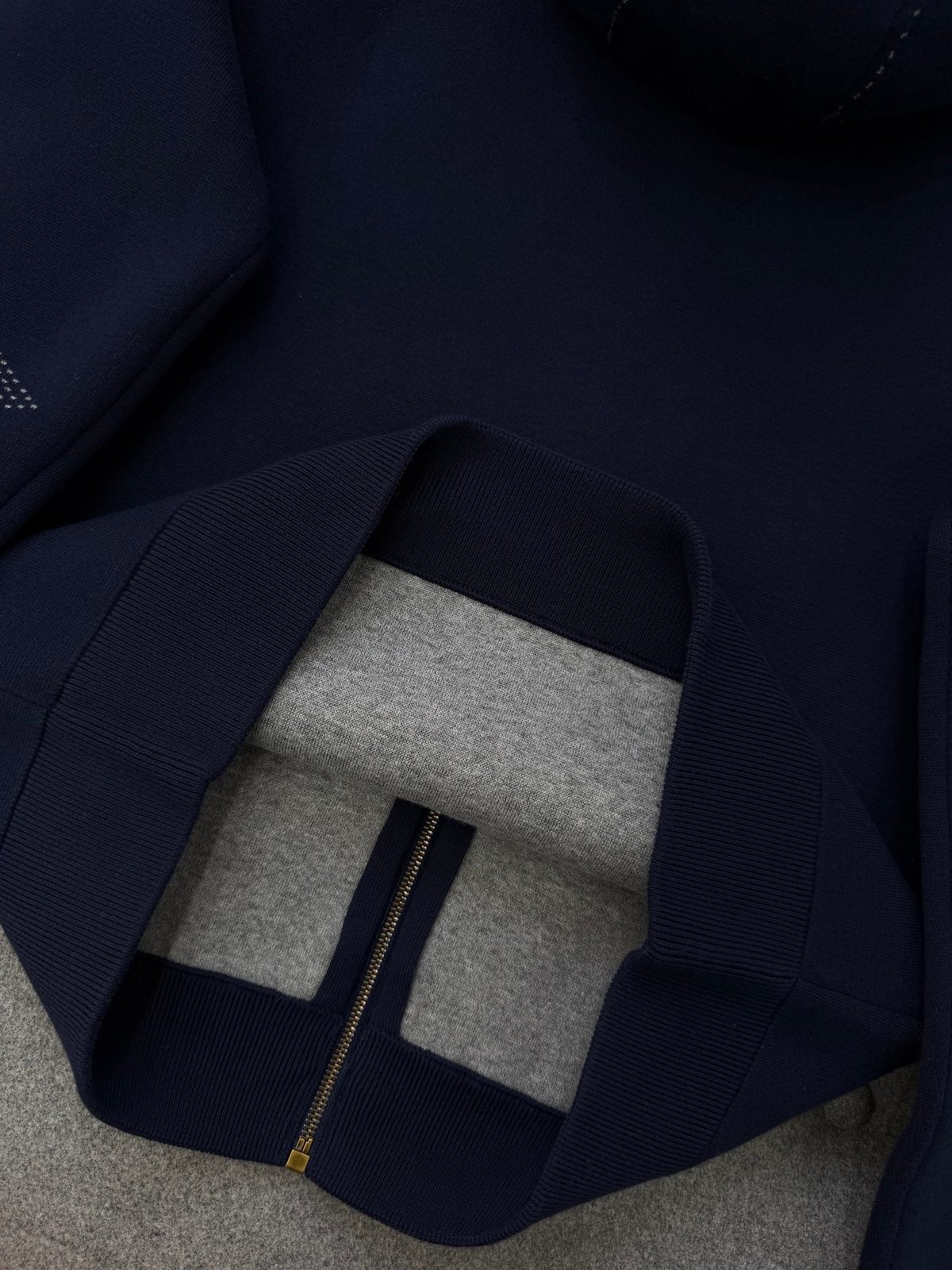 Louis Vuitton Navy Zip-Up Hoodie Jacket