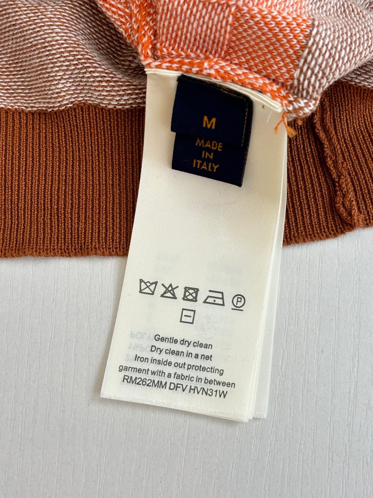 Italian-Made Striped Polo Shirt, Size M