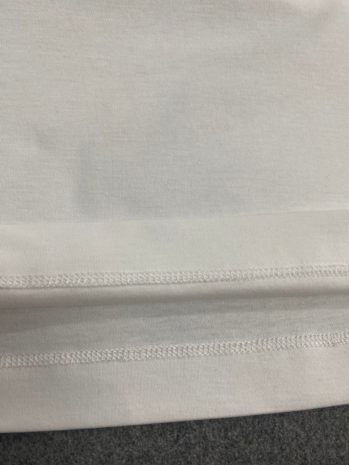 Luxury White Cotton Long-Sleeve T-Shirt