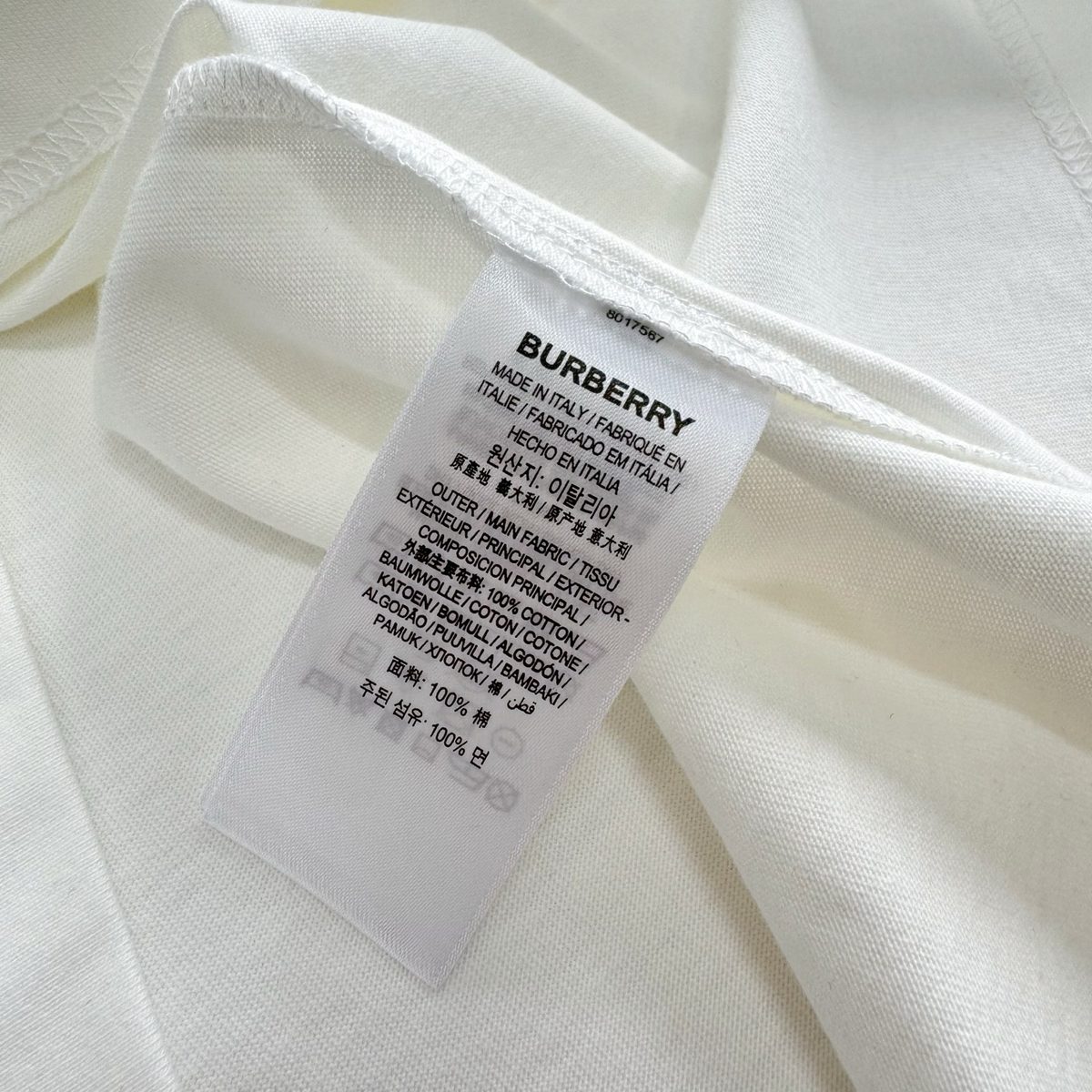 Burberry Embroidered Cotton T-Shirt