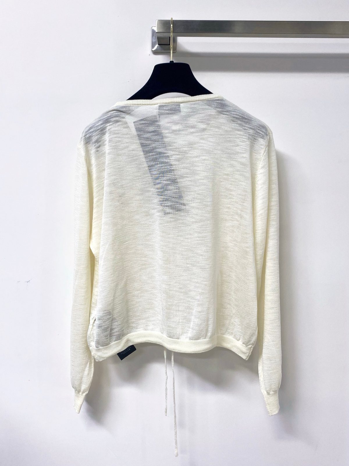Saint Laurent YSL Logo Wool Cardigan Sweater