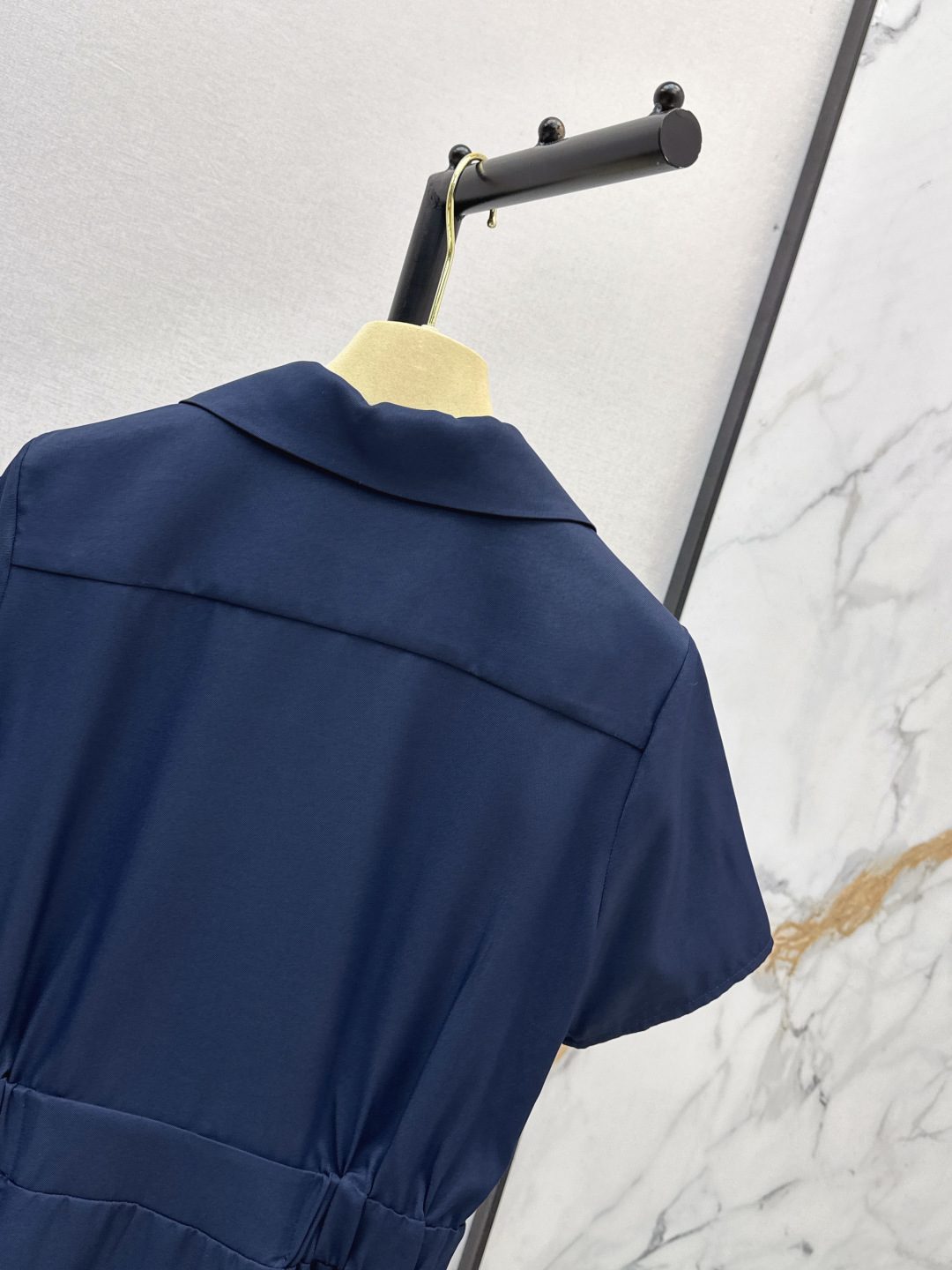 Miu Miu Short-Sleeve Shirt Dress