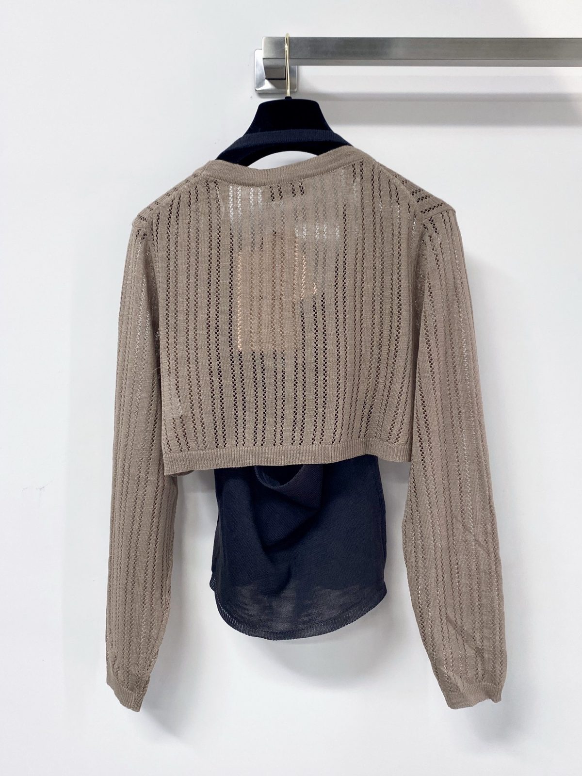 Miu Miu Knit Cardigan with Tank Top Set