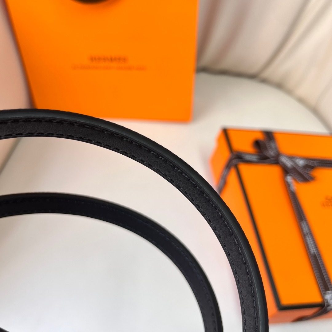 Hermès Leather Belt with Horse Buckle