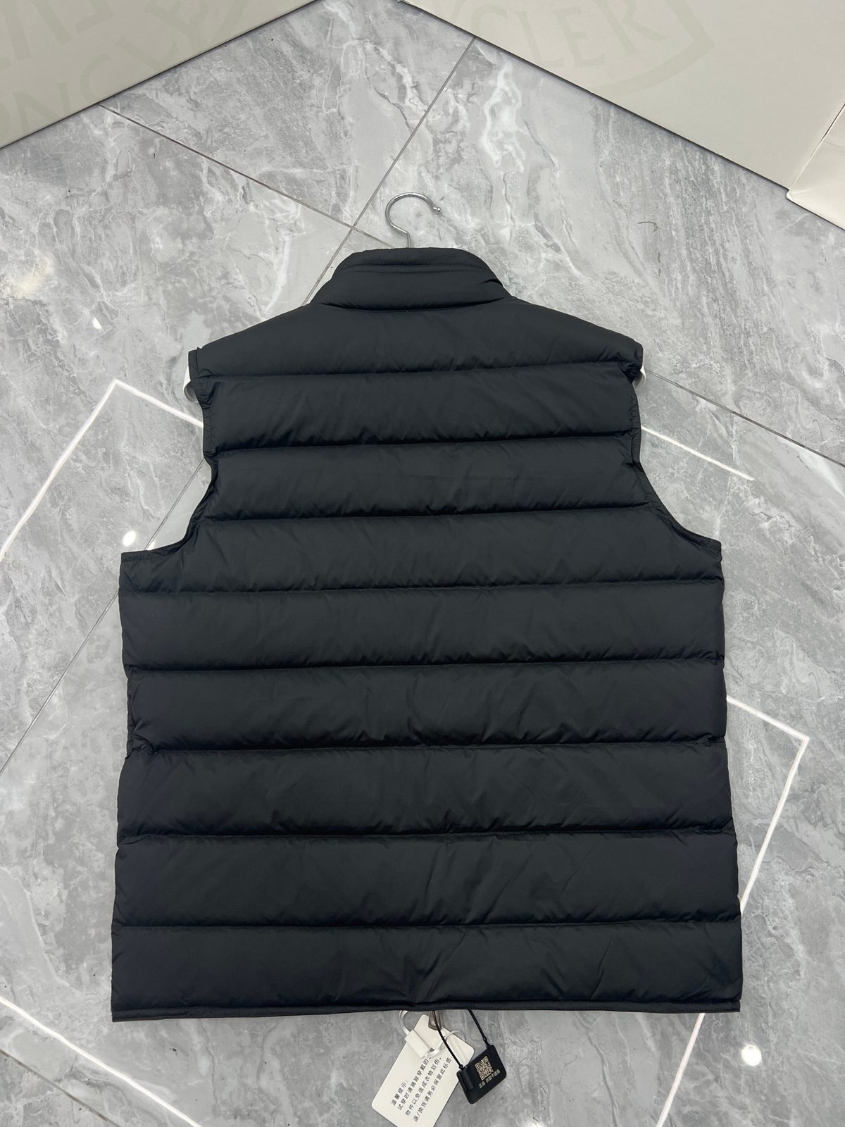 Moncler Black Quilted Down Vest
