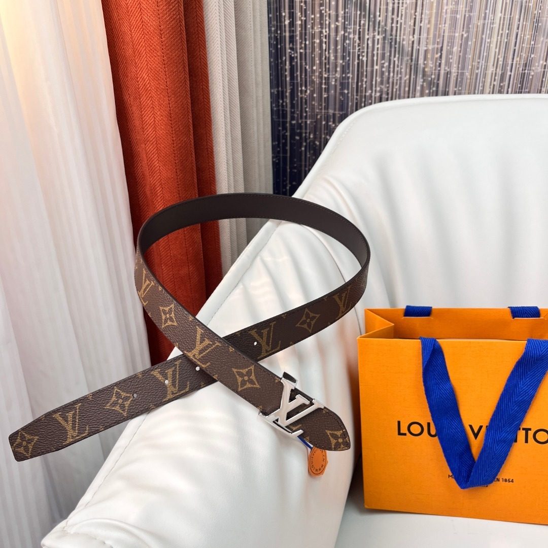 Louis Vuitton Monogram Canvas Leather Belt