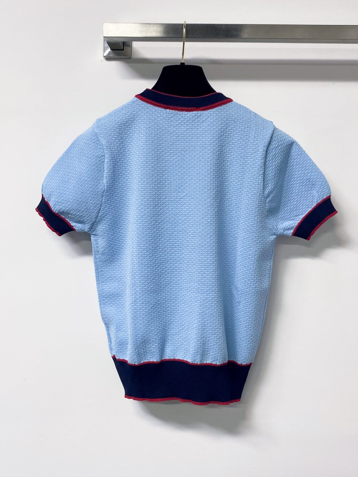 Gucci Web Striped Cotton Polo Shirt