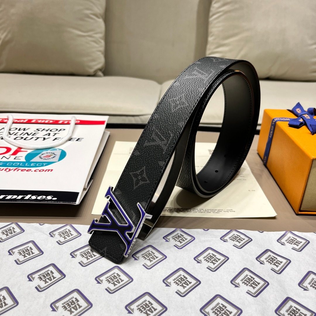 Louis Vuitton Monogram Canvas Leather Belt