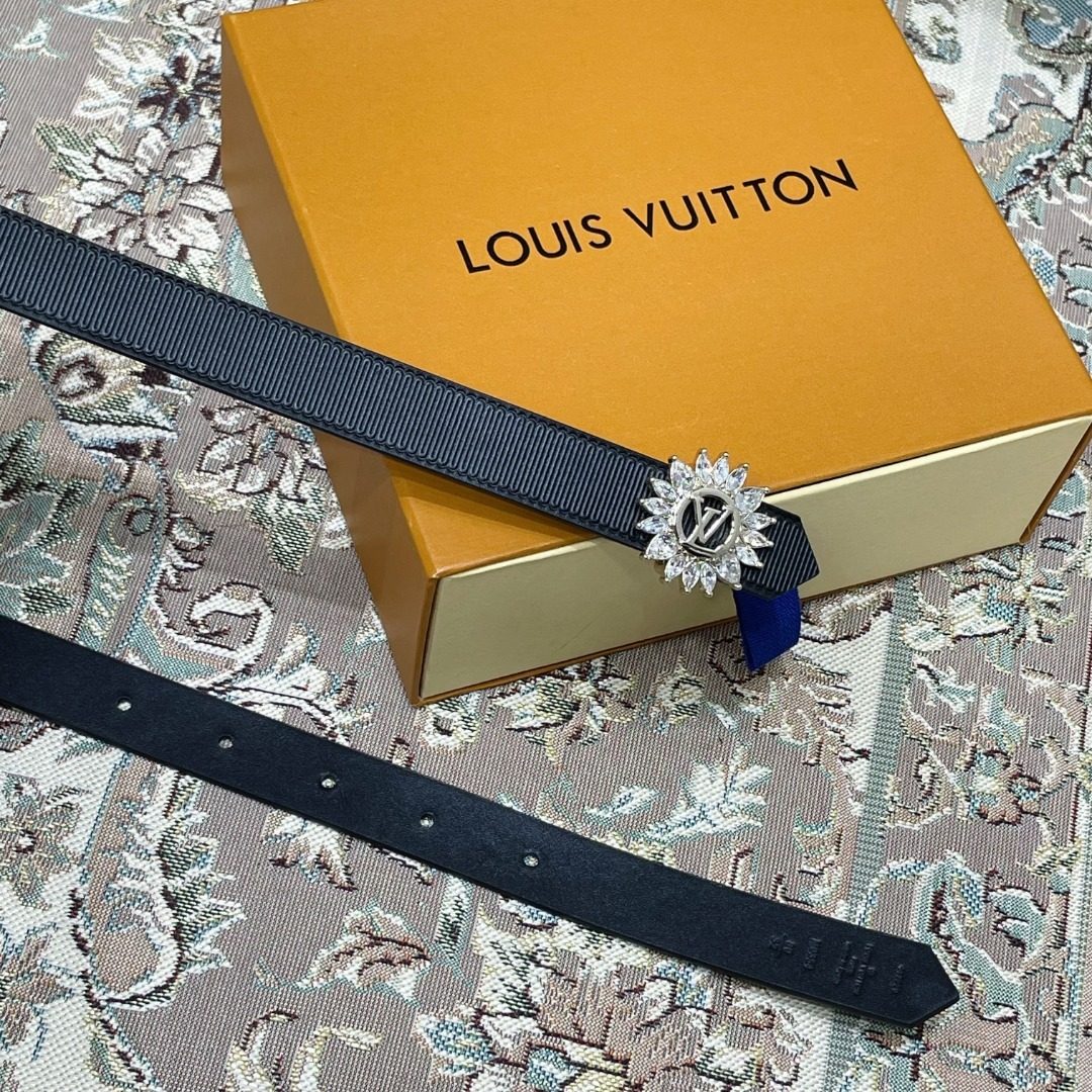 Louis Vuitton Crystal LV Monogram Belt