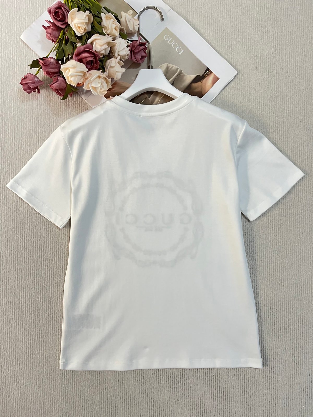 Gucci Chain Link Logo Crewneck T-Shirt