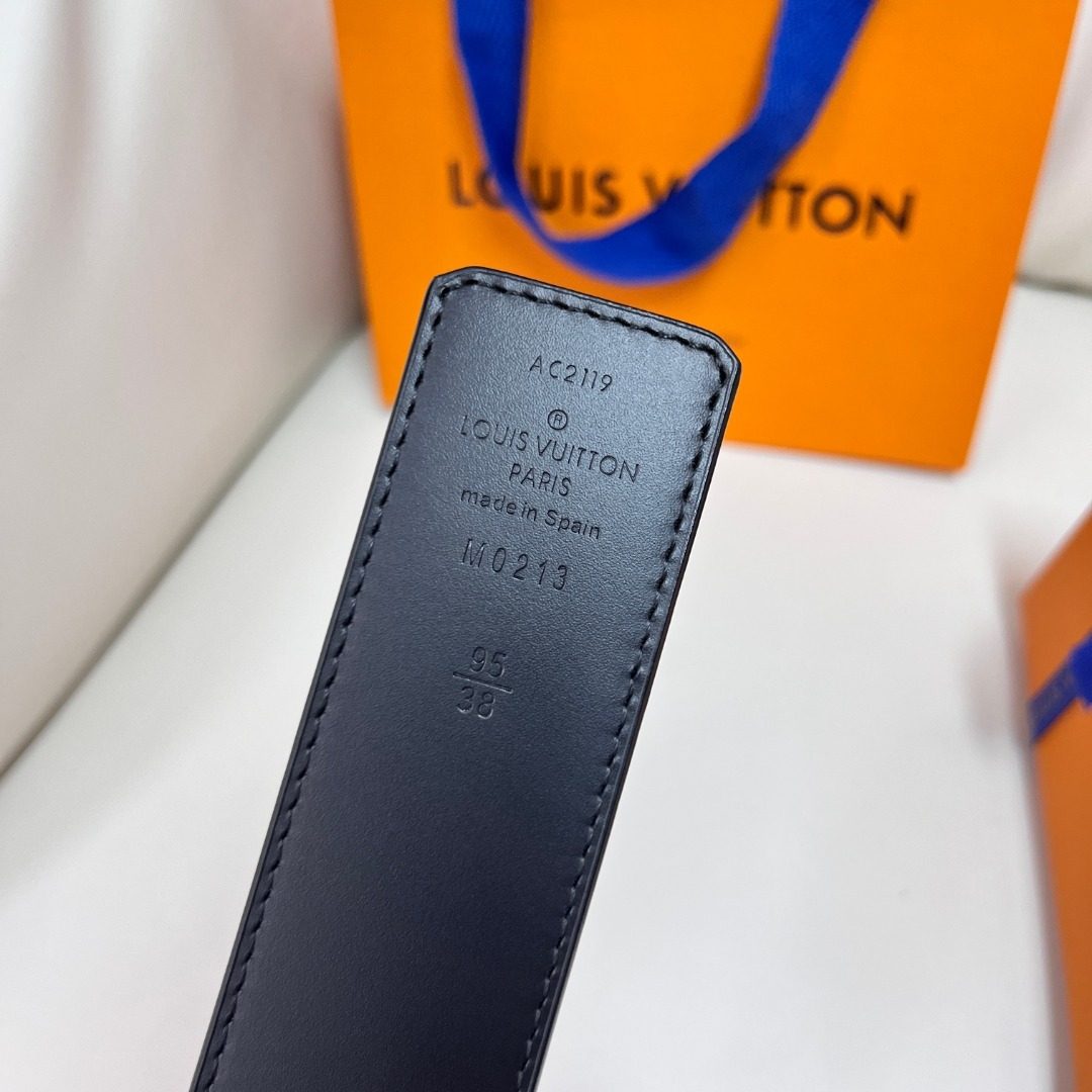 Louis Vuitton Damier Graphite Leather Belt