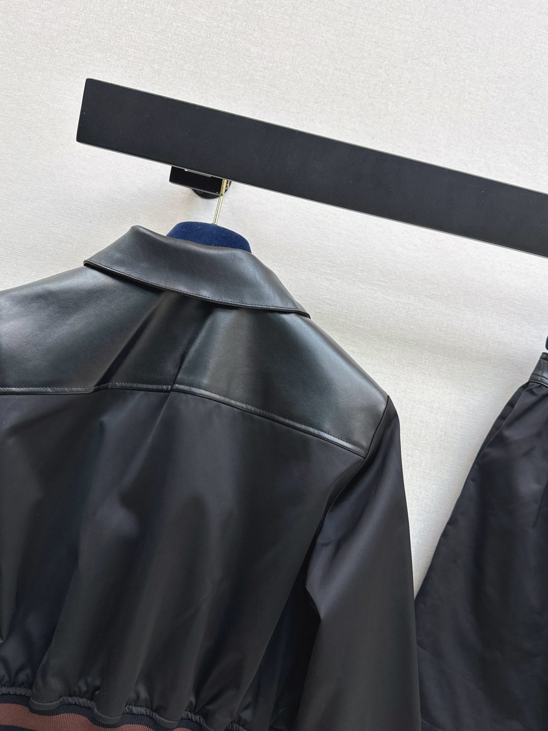 Louis Vuitton Cropped Nylon Bomber Jacket