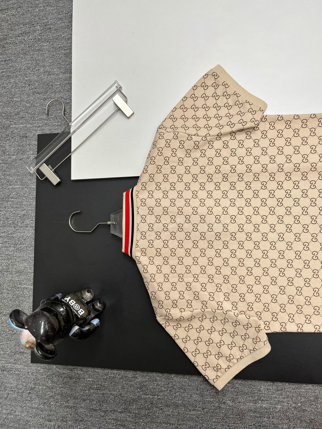 Gucci GG Monogram Polo Shirt Beige