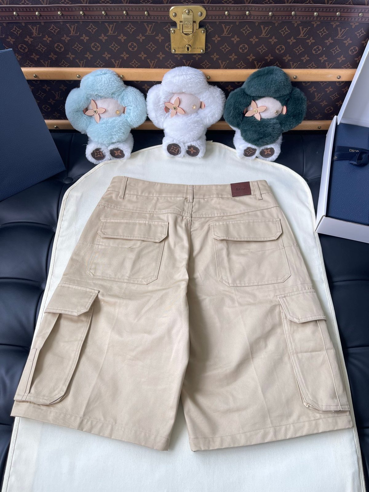 Dior Beige Cargo Shorts