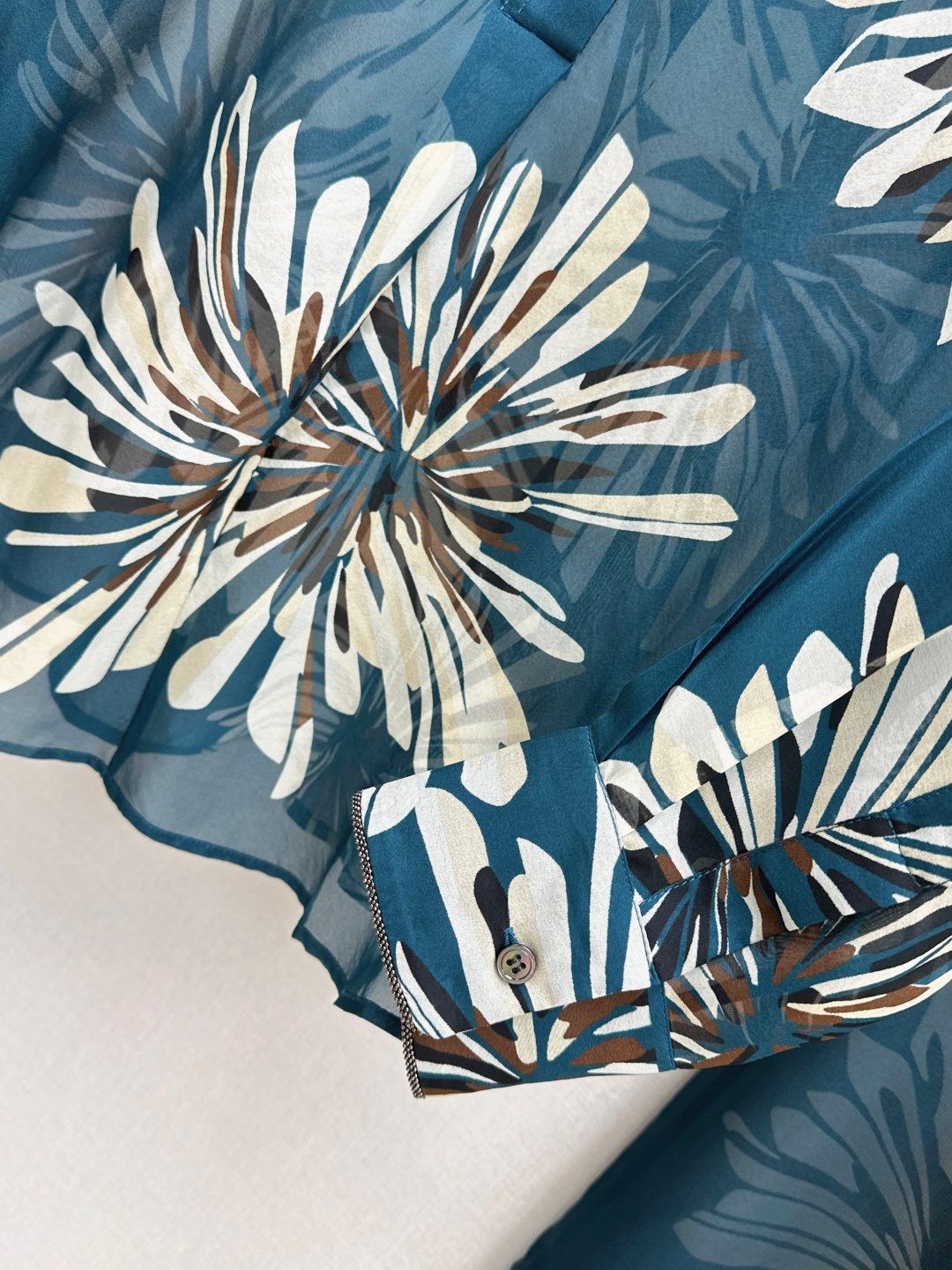 Floral Silk Shirt and Pant Set