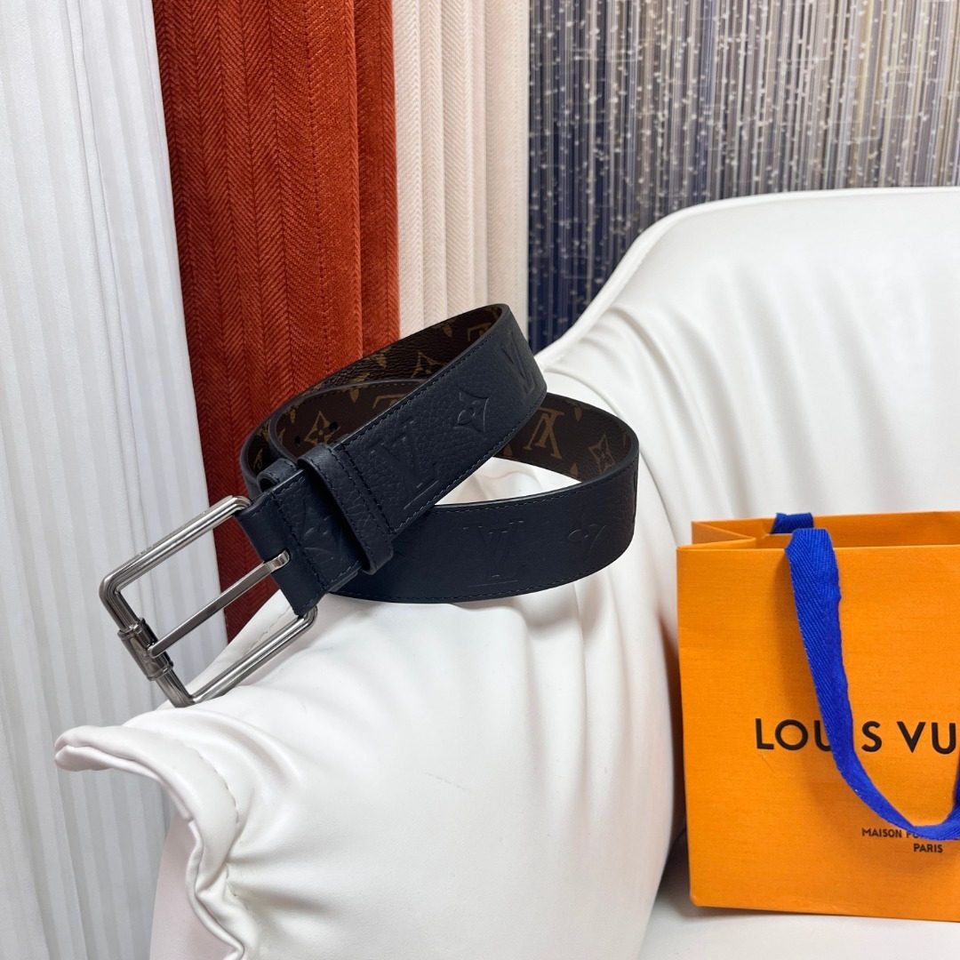 Louis Vuitton Monogram Canvas Leather Belt