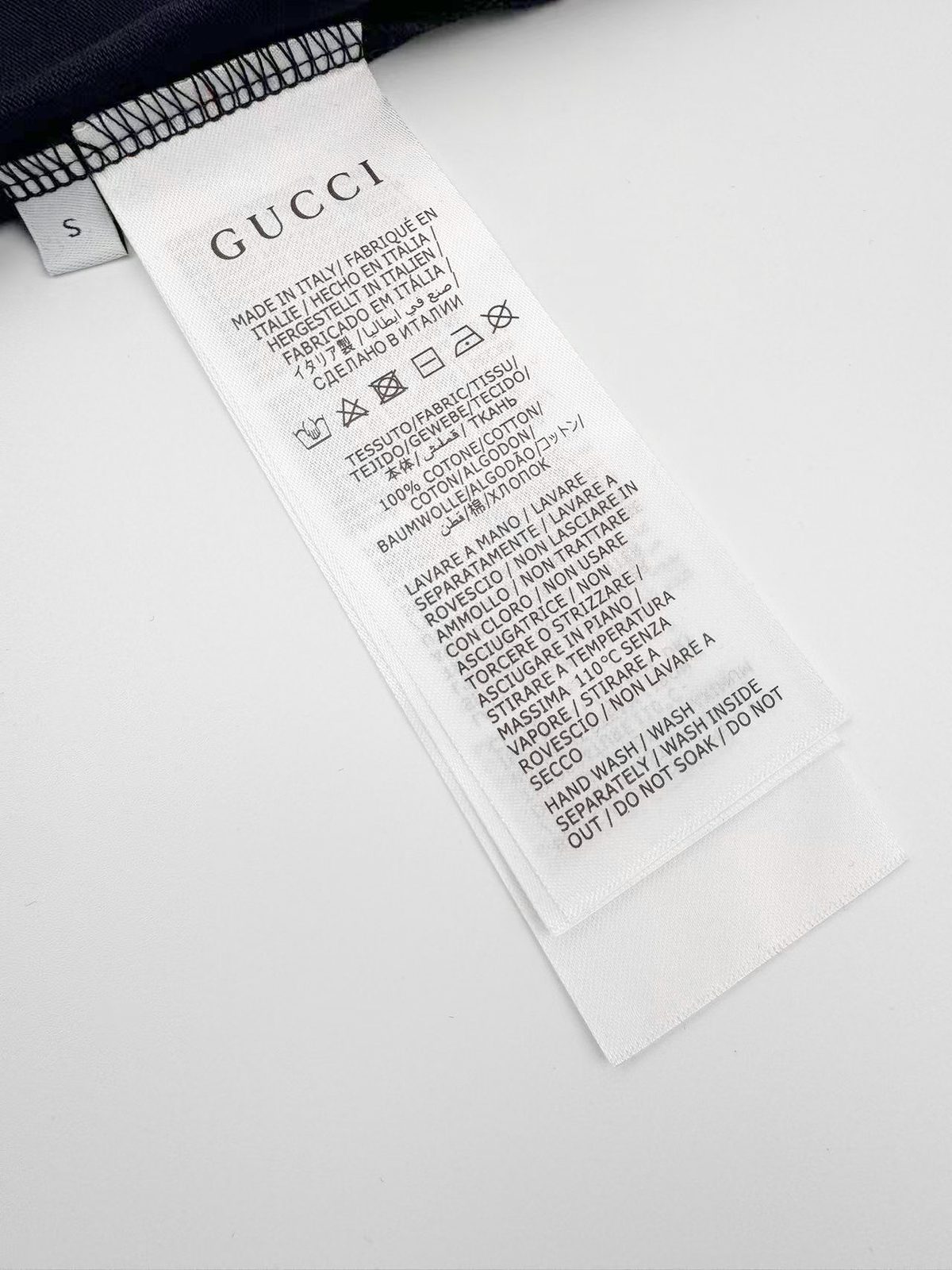Gucci Firenze Embroidered Navy T-Shirt