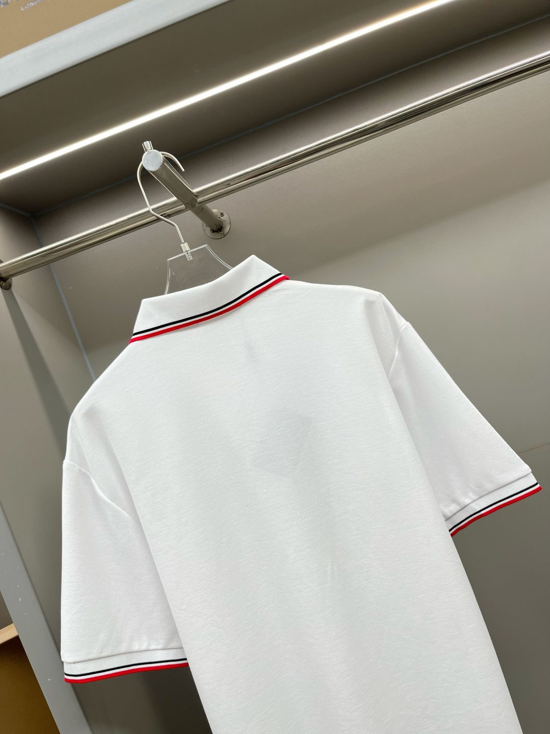Burberry Striped Collar Polo Shirt