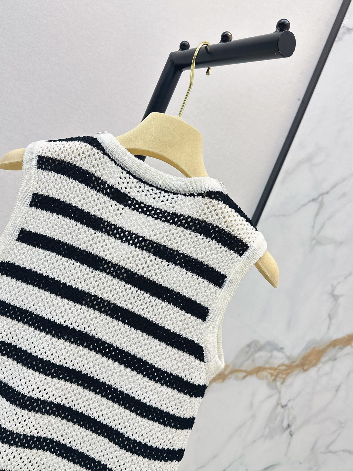 Miu Miu Striped Knit Tank Top