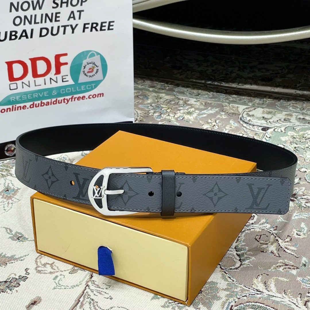 Louis Vuitton Monogram Canvas Leather Belt