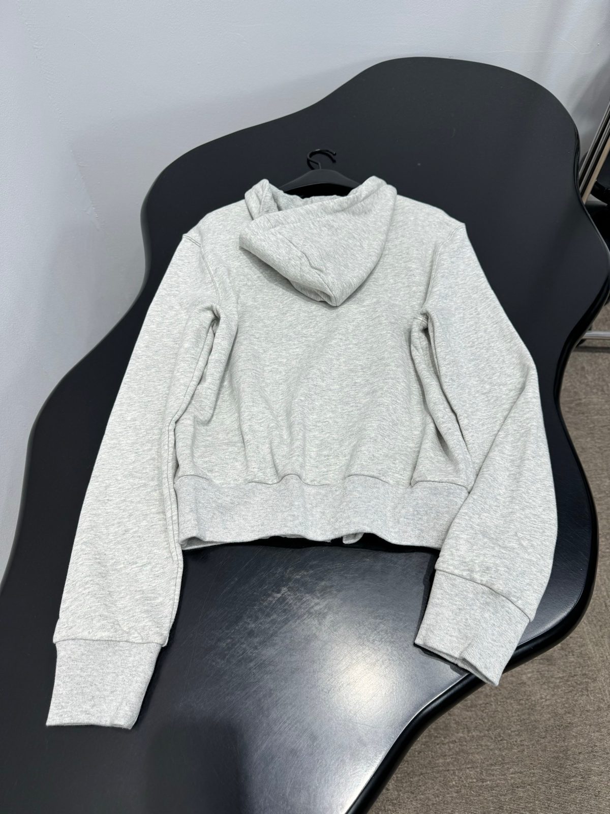 Luxury Men's Cropped Hoodie with Leather Accents