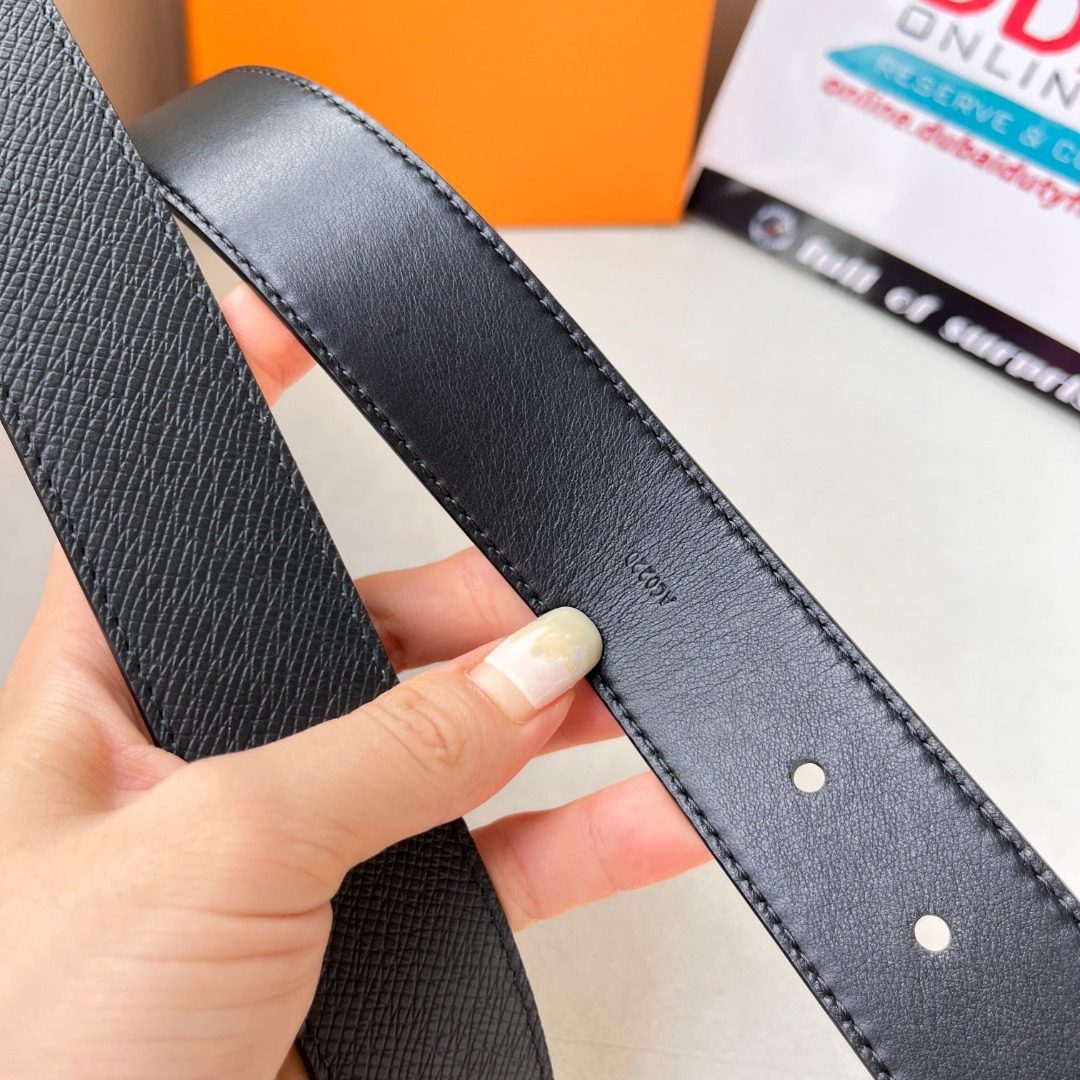 Louis Vuitton Damier Graphite Leather Belt