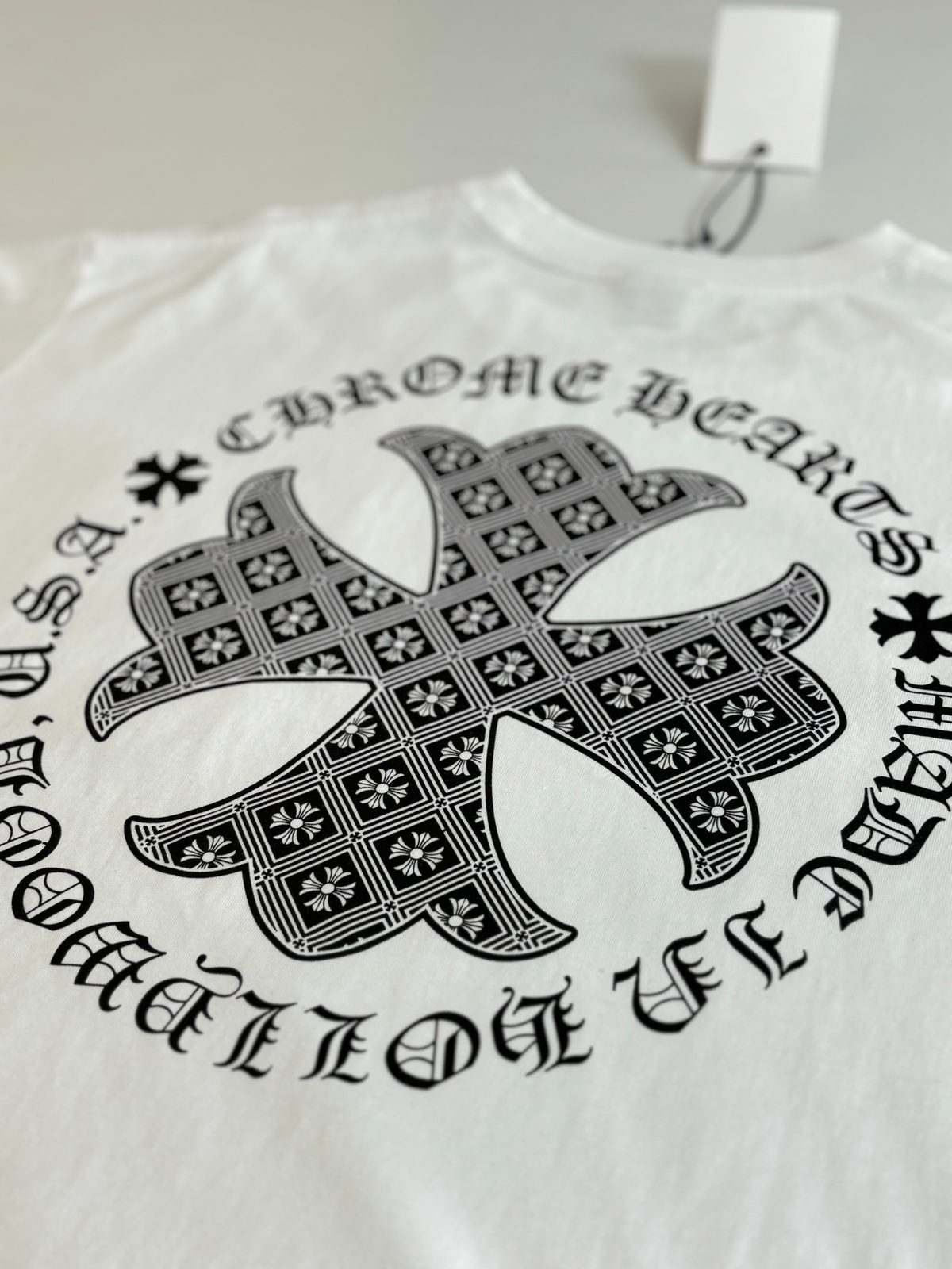 Chrome Hearts Ornamental Cross Long Sleeve T-Shirt