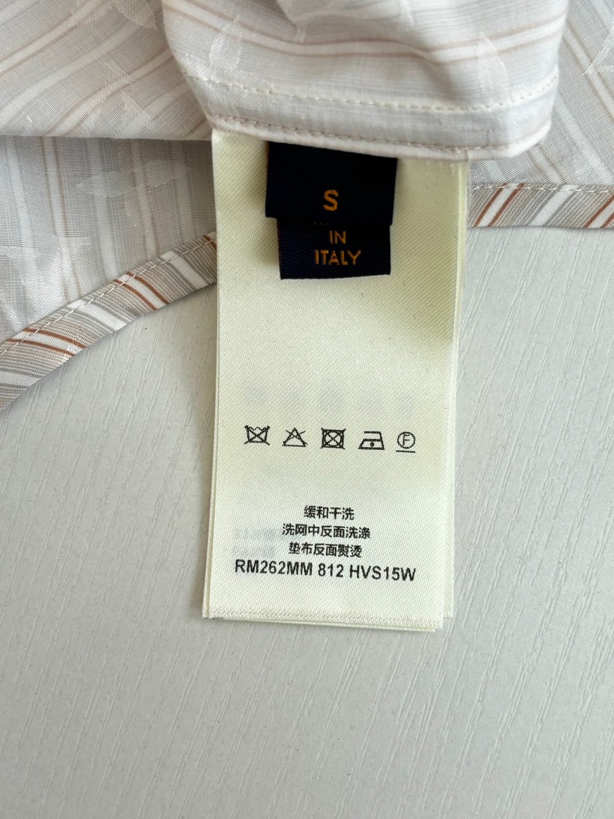 Italian Made Striped Cotton Dress Shirt