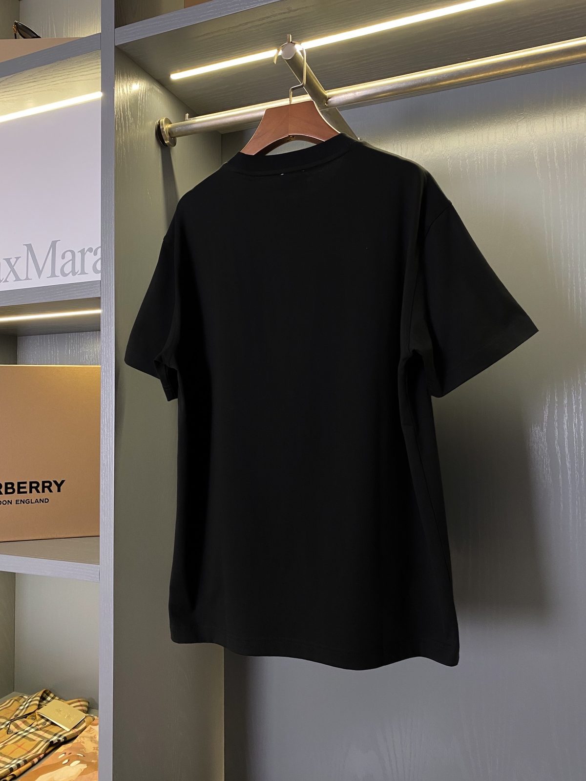 Burberry Logo Print Black T-Shirt
