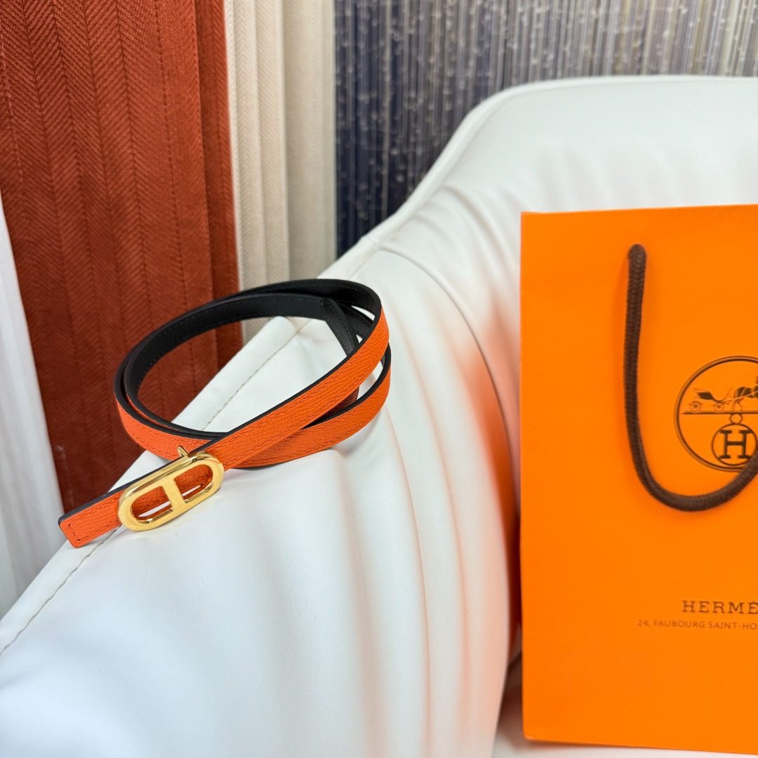 Hermès Leather Reversible Belt