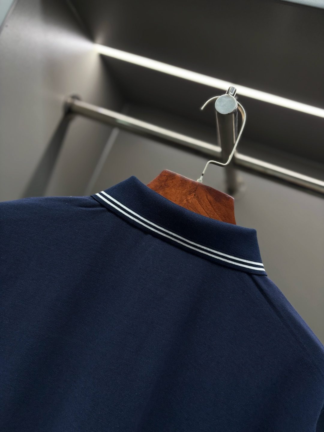 Burberry Striped Collar Polo Shirt