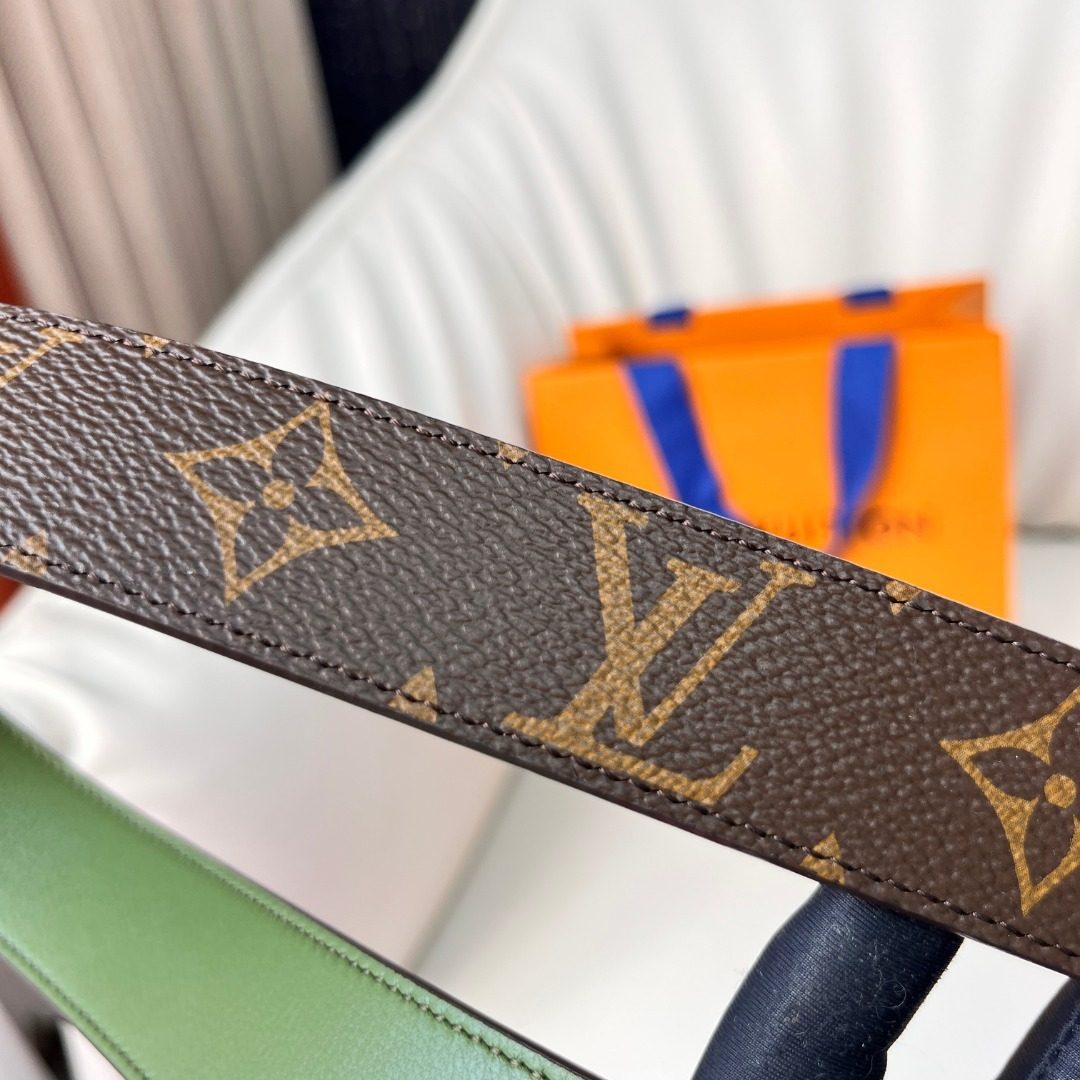 Louis Vuitton Monogram Canvas Leather Belt