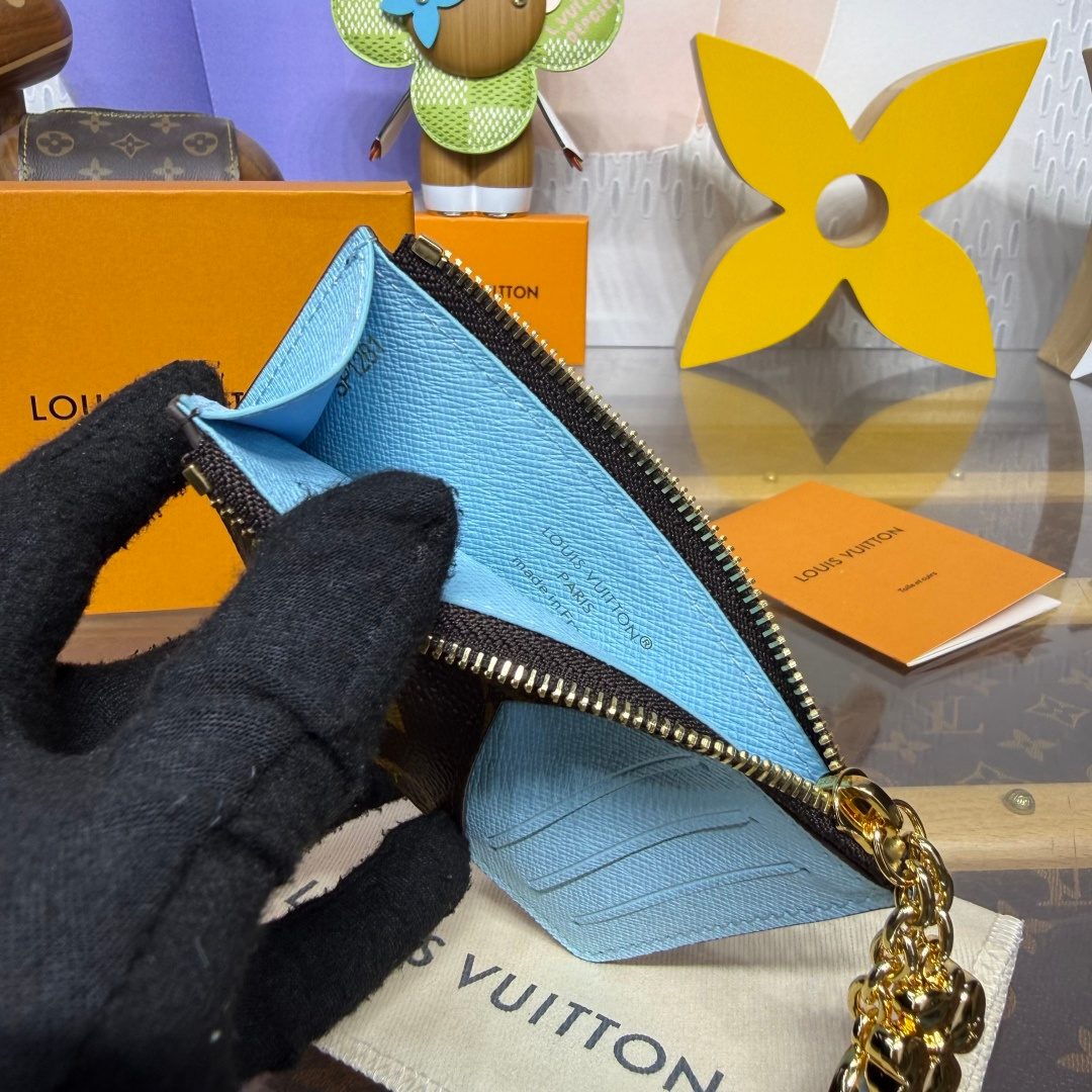 Louis Vuitton Monogram Canvas Zippy Wallet Blue
