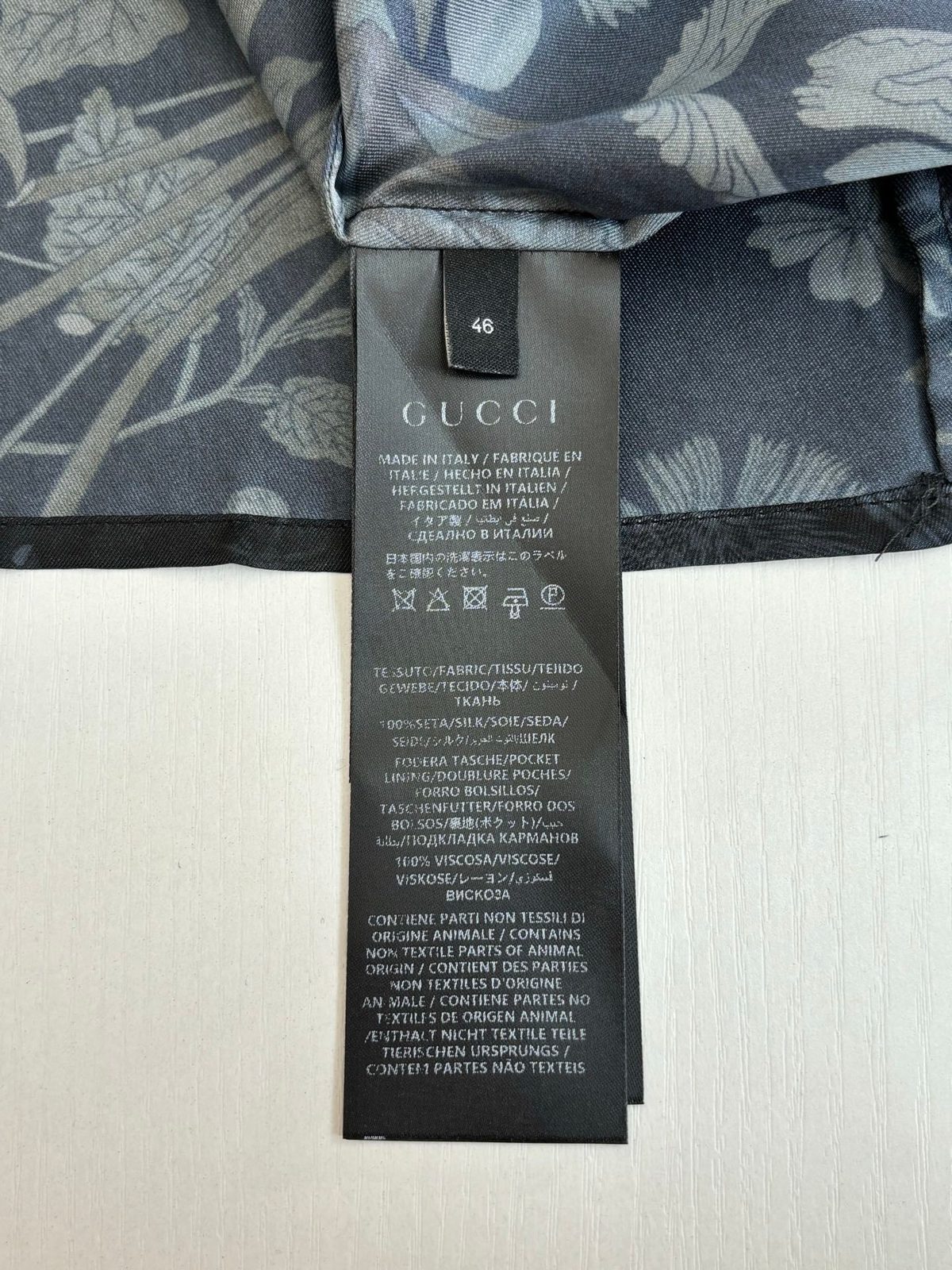 Gucci GG Monogram Silk Dress Shirt
