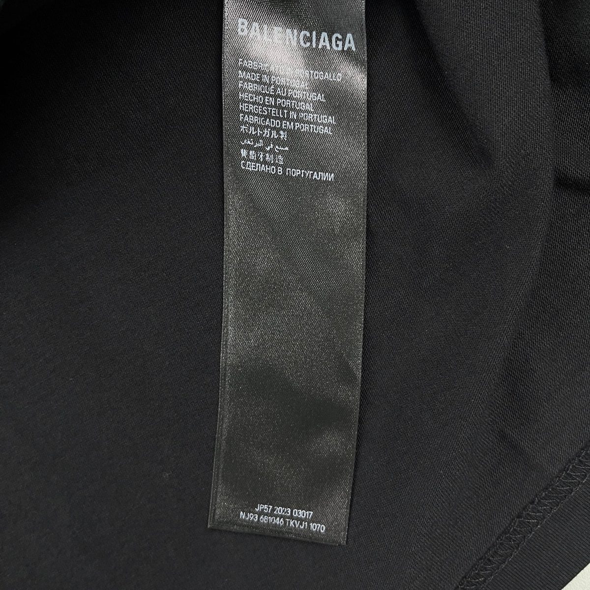 Balenciaga Graphic Print T-Shirt Black