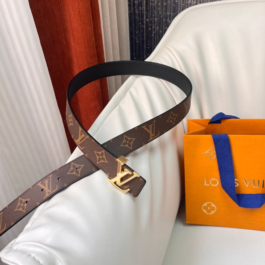 Louis Vuitton Monogram Canvas Leather Belt