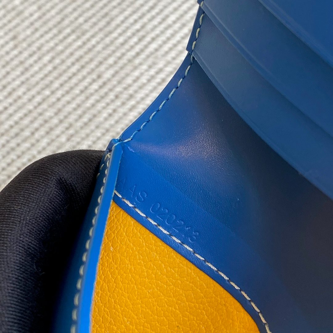 Goyard Bifold Leather Wallet Blue