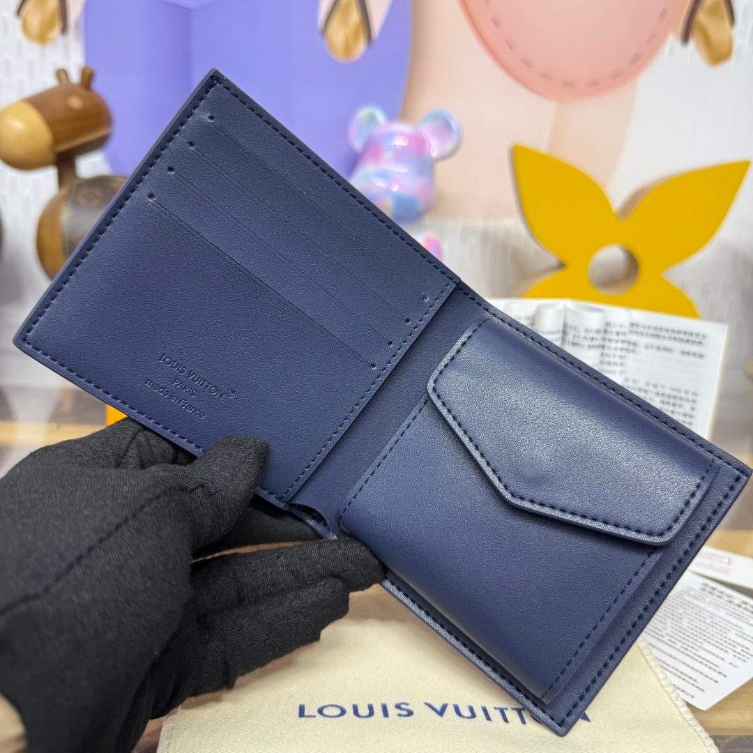 Louis Vuitton Calfskin Leather Compact Wallet