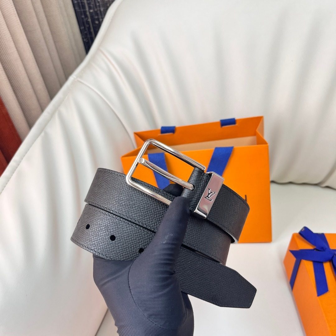 Louis Vuitton Damier Graphite Leather Belt