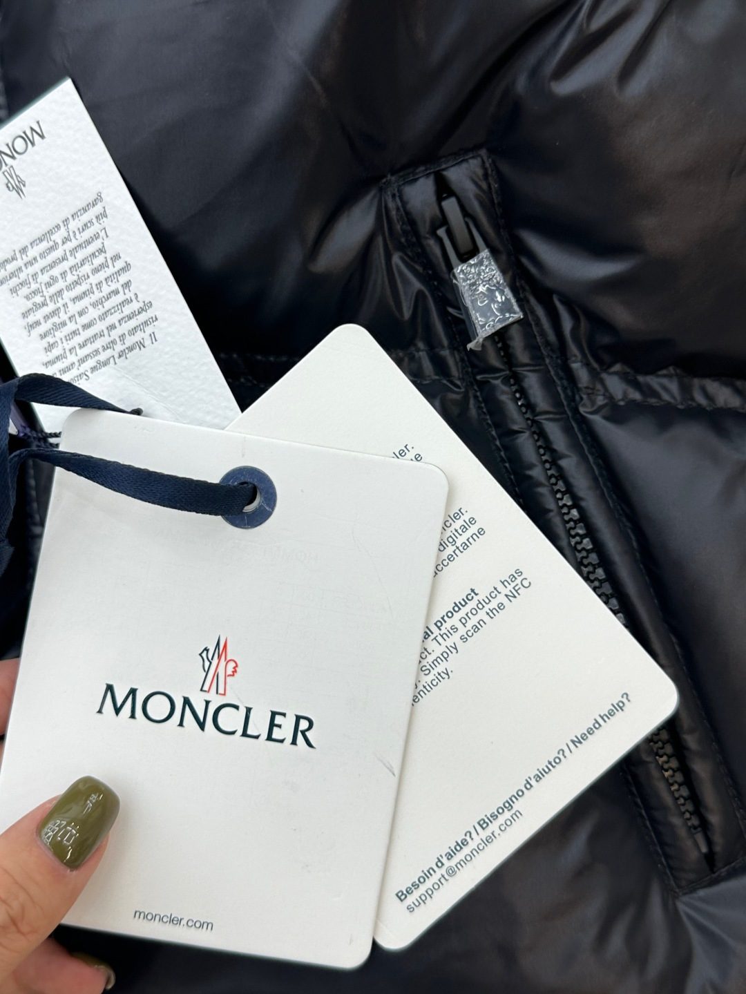 Moncler Black Quilted Down Puffer Jacket
