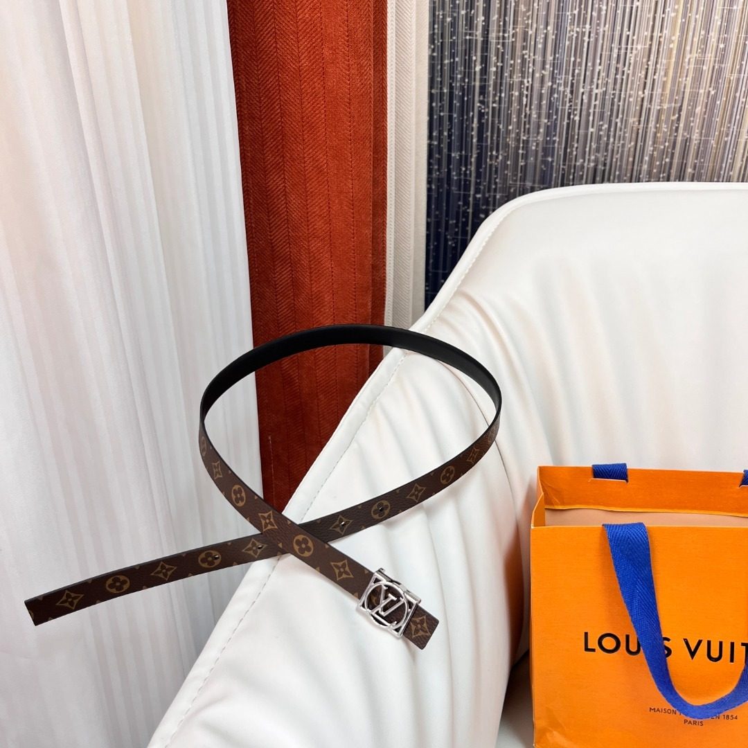 Louis Vuitton Monogram Canvas Leather Belt