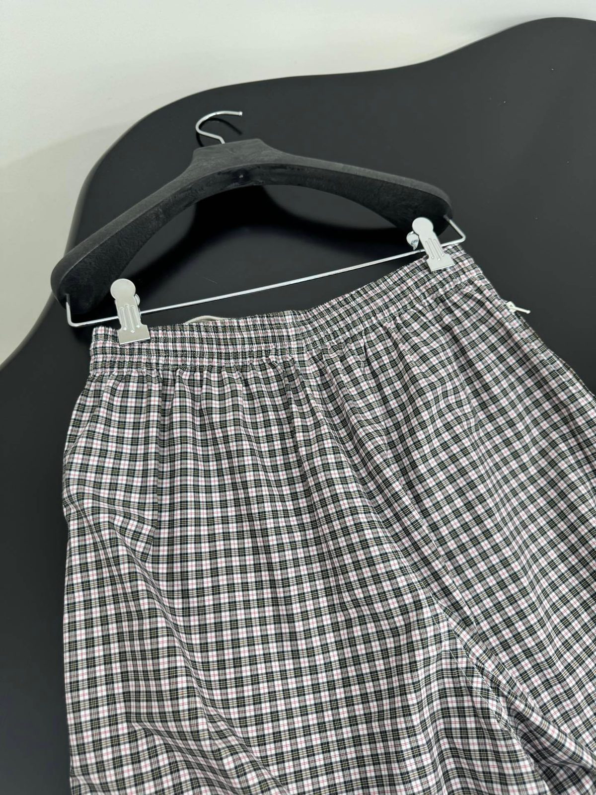 Men's Gingham Check Drawstring Shorts