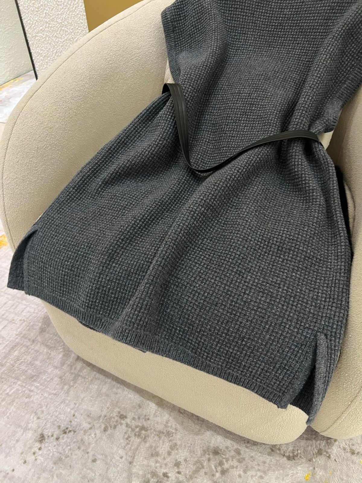 Luxury Knit Vest with Fur Pocket Detail