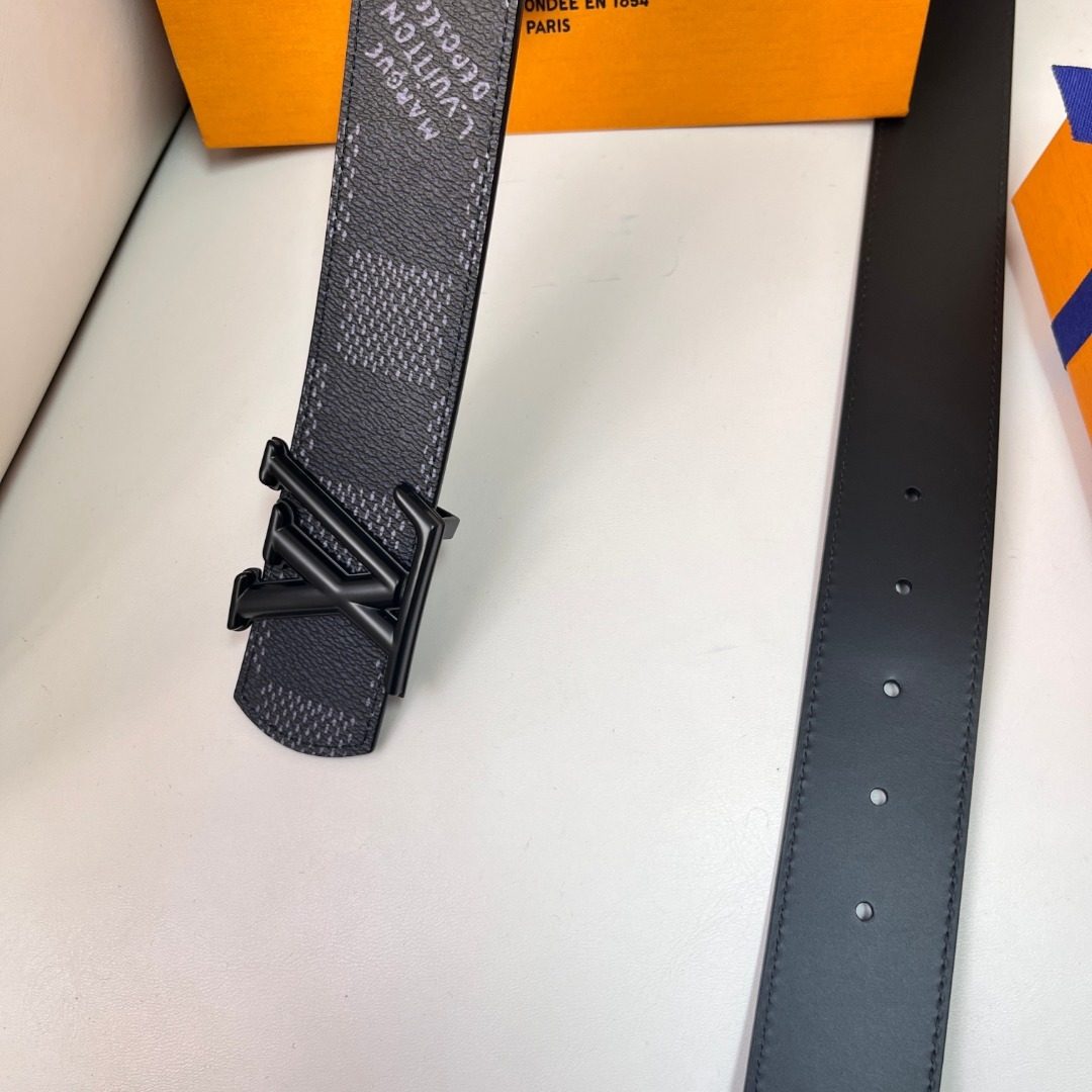 Louis Vuitton Damier Graphite Leather Belt