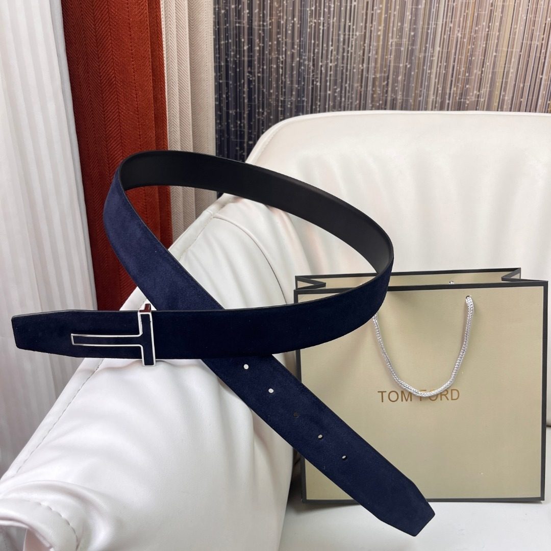 Tom Ford Reversible Suede Leather Belt