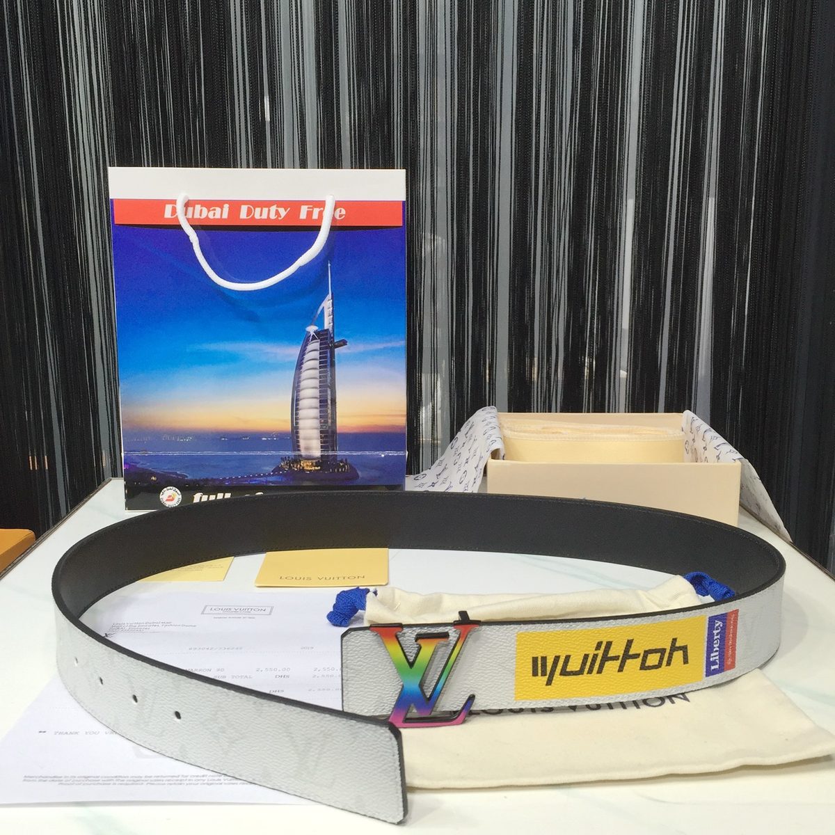 Louis Vuitton Multicolor LV Reversible Leather Belt