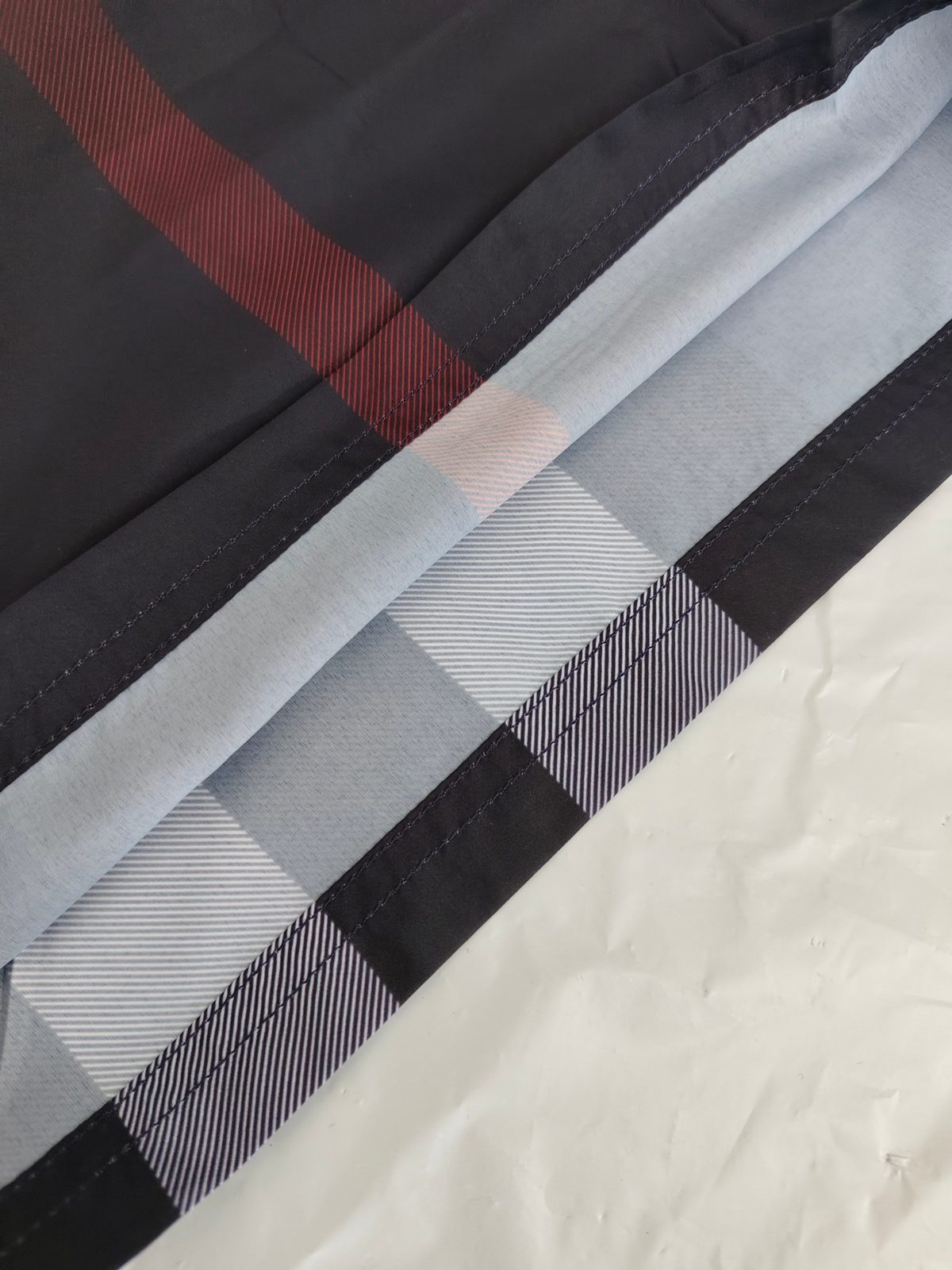 Burberry Check Pattern Silk Scarf